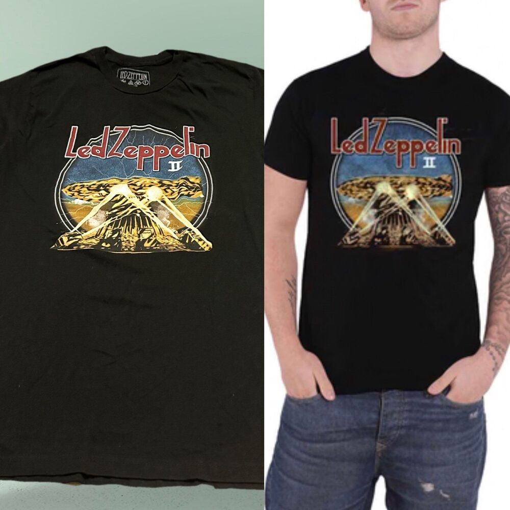 Led Zeppelin II Men’s Black T-Shirt L